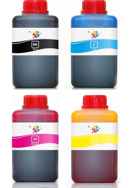 EcoTank ET-2550 Yazıcı Uyumlu Mürekkep PRO 500ml PRO Set-4 Renk