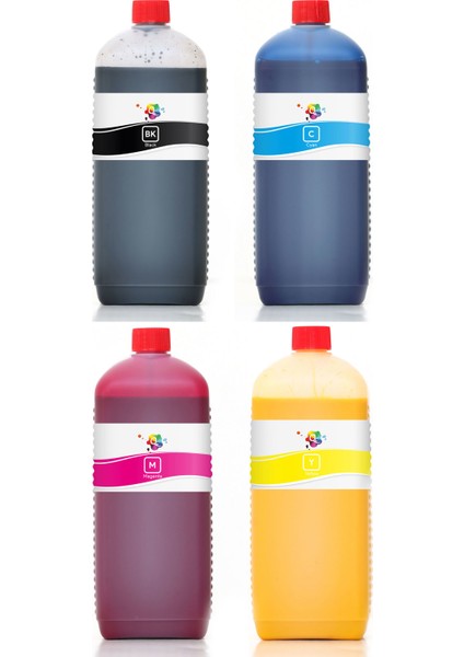 PageWide Enterprise Color MFP 586dn Yazıcı Uyumlu Kartuş Mürekkebi PRO 1000ml PRO Set-4 Renk