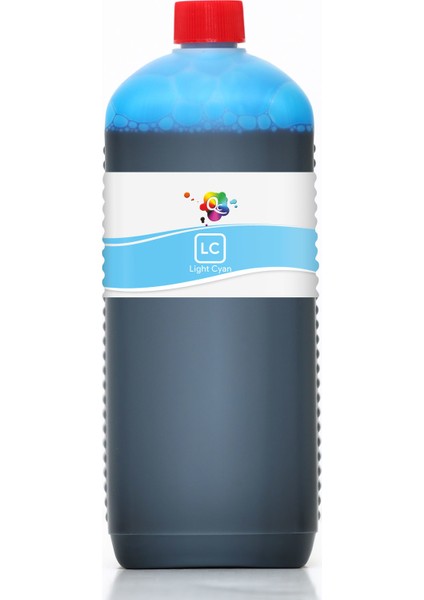Photosmart C7186 Yazıcı Uyumlu Kartuş Mürekkebi PRO 1000ml LC Dye-Açık Mavi