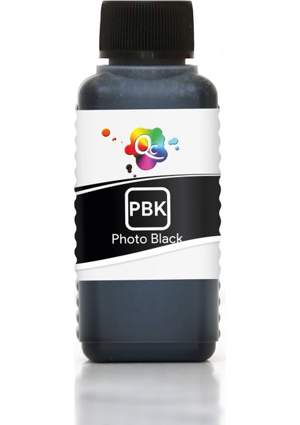 Qc 10000 Yazıcı Uyumlu Kartuş Mürekkebi PRO 100ml PBK Pigment-Foto Siyah