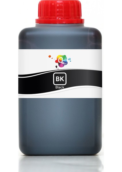 Qc Machjet 810C Yazıcı Uyumlu Kartuş Mürekkebi PRO 500ml BK Dye-Siyah