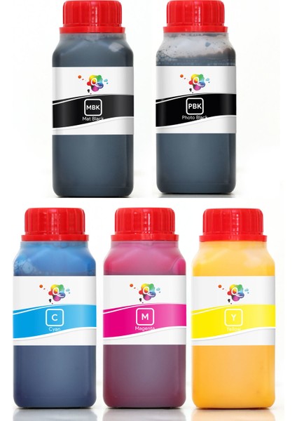 Pro 9700 Yazıcı Uyumlu Kartuş Mürekkebi PRO 250ml PRO Set-5 Renk