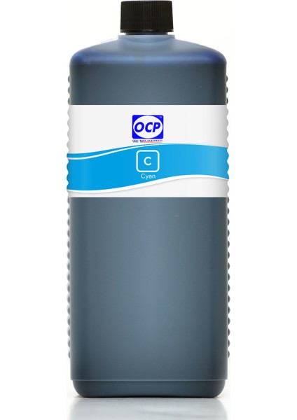 OCP  Photosmart C5175 Yazıcı Uyumlu Kartuş Mürekkebi 1000ml C Dye-Mavi