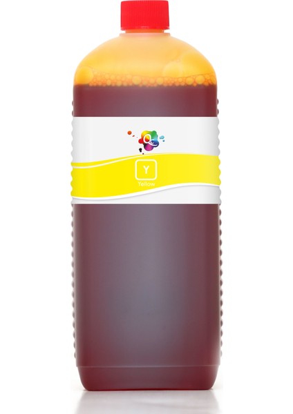 Deskjet 650C Yazıcı Uyumlu Kartuş Mürekkebi PRO 1000ml Y Dye-Sarı