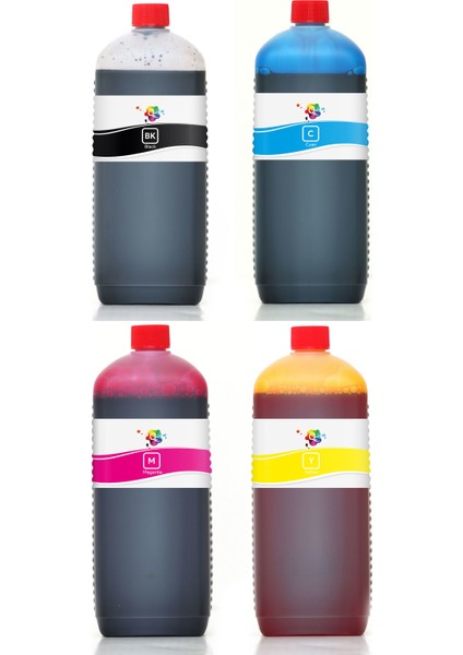 Color Copier 155 Yazıcı Uyumlu Kartuş Mürekkebi PRO 1000ml PRO Set-4 Renk