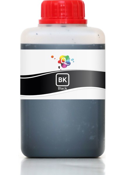Deskjet 5443 Yazıcı Uyumlu Kartuş Mürekkebi PRO 500ml BK Pigment-Siyah
