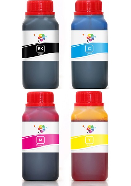 L555 Yazıcı Uyumlu Mürekkep PRO 250ml PRO Set-4 Renk