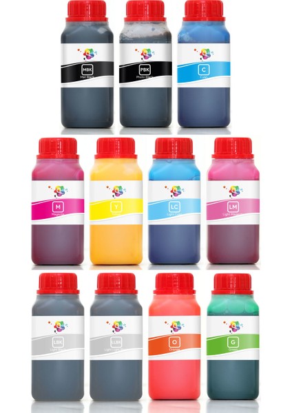 SureColor SC-P5000 STD Spectro Yazıcı Uyumlu Kartuş Mürekkebi PRO 250ml PRO Set-11 Renk