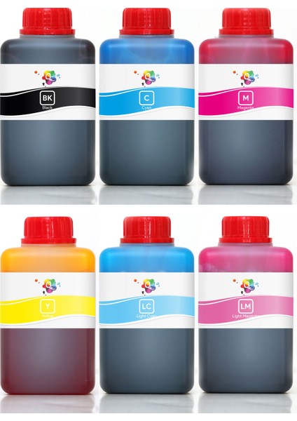 Photosmart C8183 Yazıcı Uyumlu Kartuş Mürekkebi PRO 500ml PRO Set-6 Renk