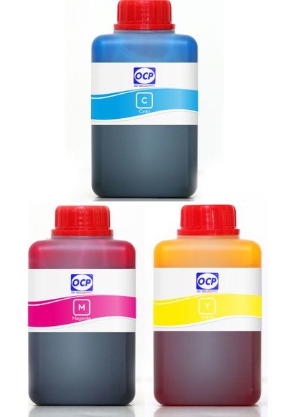 Deskjet 712C Yazıcı Uyumlu Kartuş Mürekkebi 500ml OCP Set-3 Renk
