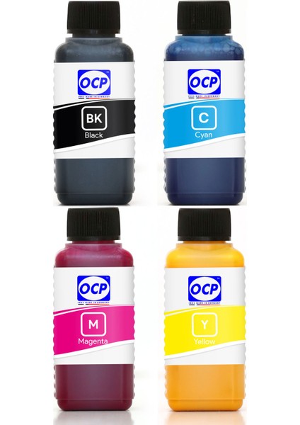 OCP  PageWide Enterprise Color MFP 586f Yazıcı Uyumlu Kartuş Mürekkebi 100ml OCP Set-4 Renk