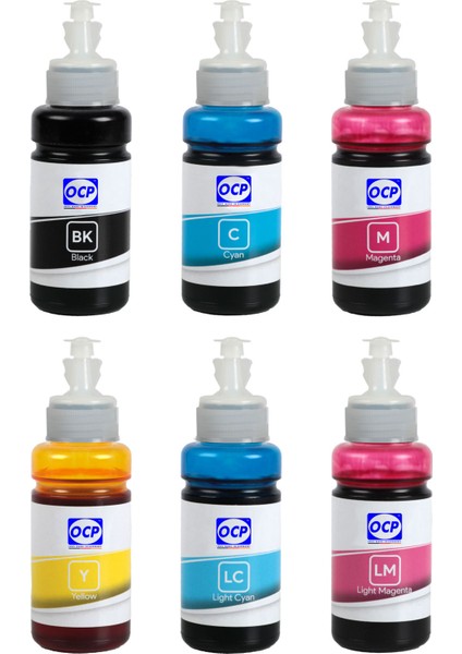 L810 Yazıcı Uyumlu Mürekkep 70ml OCP Set-6 Renk