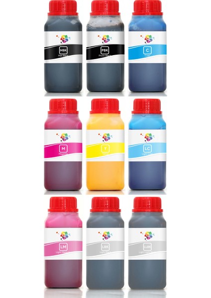 Pro 7880 Yazıcı Uyumlu Kartuş Mürekkebi PRO 250ml PRO Set-9 Renk