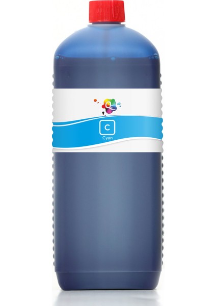 Stylus C63 Yazıcı Uyumlu Kartuş Mürekkebi PRO 1000ml C Pigment-Mavi