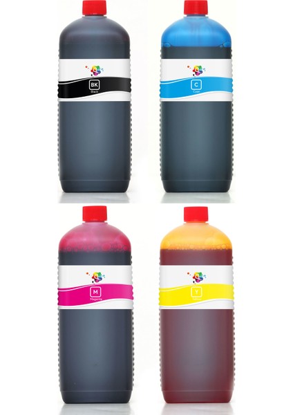 L350 Yazıcı Uyumlu Mürekkep PRO 1000ml PRO Set-4 Renk