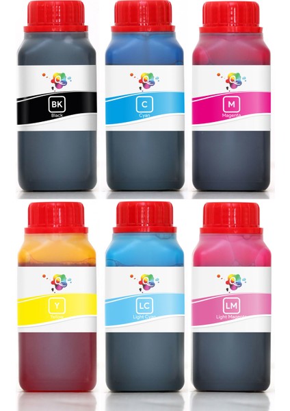 Stylus Photo RX650 Yazıcı Uyumlu Kartuş Mürekkebi PRO 250ml PRO Set-6 Renk