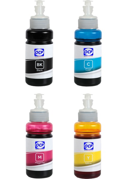 EcoTank ET-2721 Yazıcı Uyumlu Mürekkep 70ml OCP Set-4 Renk