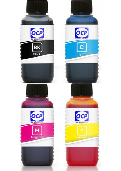 L100 Yazıcı Uyumlu Mürekkep 100ml OCP Set-4 Renk