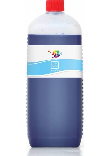 9600 Yazıcı Uyumlu Kartuş Mürekkebi PRO 1000ml LC Pigment-Açık Mavi