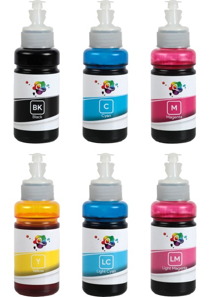 L810 Yazıcı Uyumlu Mürekkep PRO 70ml PRO Set-6 Renk