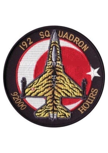 Sim Nakış 192. Squadron 92000 Hours Nakış Işleme Arma Patch Peç