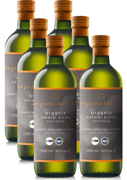 Zeytiniskelesi Fırsat Paketi (1000 ml Organik x 6'lı) Cam Şişe