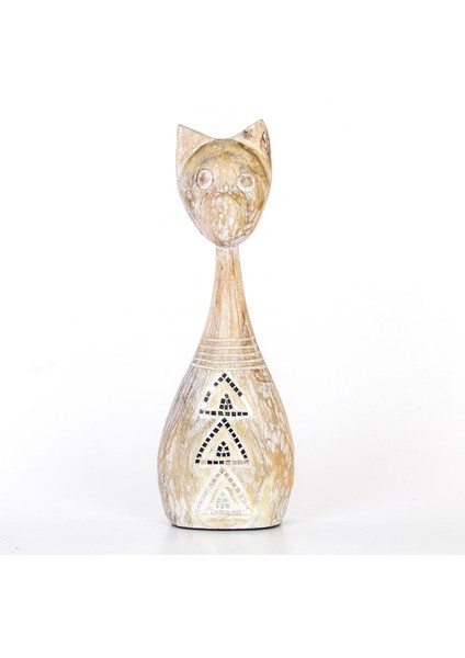 Ahşap Kedi Biblosu 17,5x8x51,5 Cm