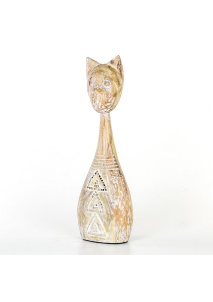 Ahşap Kedi Biblosu 17,5x8x51,5 Cm