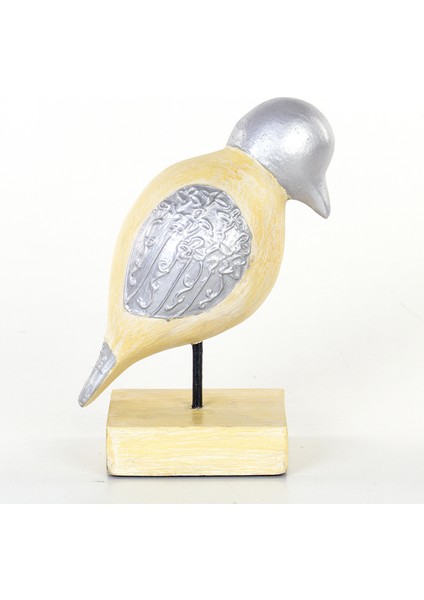 Standlı Ahşap Kuş Biblosu 21x13,5x29 Cm