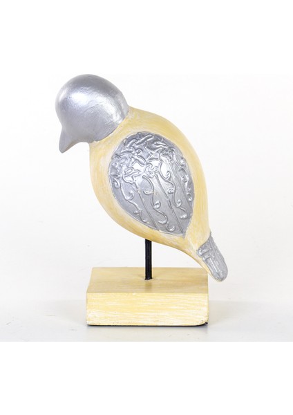 Standlı Ahşap Kuş Biblosu 21x13,5x29 Cm