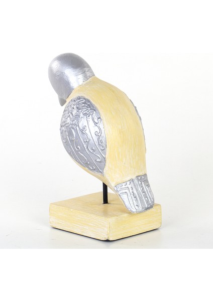 Standlı Ahşap Kuş Biblosu 21x13,5x29 Cm