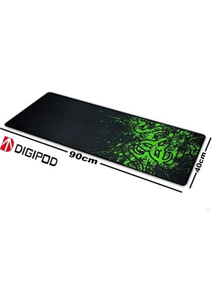 Gaming Oyuncu Mousepad 90X40 XXL Kaymaz Taban 4mm Kalınlık RAZER
