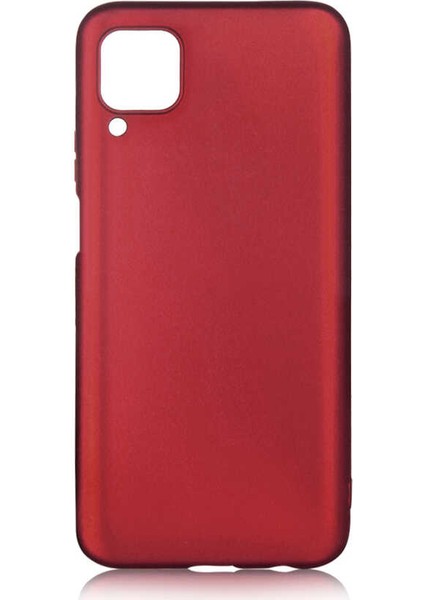 Huawei P40 Lite Kılıf Klasik Mat Renkli Yumuşak Premier Silikon Mürdüm