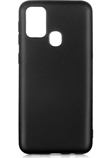 Samsung Galaxy M31 Kılıf Klasik Mat Renkli Yumuşak Premier Silikon Siyah