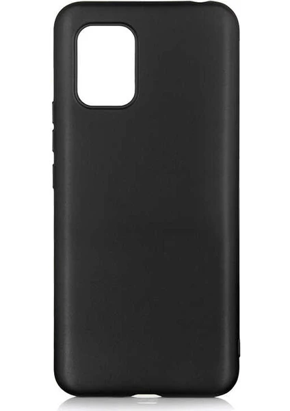 Case 4U Xiaomi Mi 10 Lite Kılıf Klasik Mat Renkli Yumuşak Premier Silikon Siyah