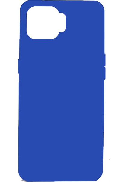 Oppo A73 Kılıf Mat Renkli Yumuşak Kalın Sağlam Silikon Kılıf Biye Mavi