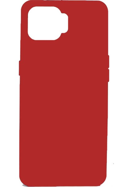 Oppo A73 Kılıf Mat Renkli Yumuşak Kalın Sağlam Silikon Kılıf Biye Kırmızı