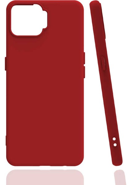 Oppo A73 Kılıf Mat Renkli Yumuşak Kalın Sağlam Silikon Kılıf Biye Kırmızı modelleri