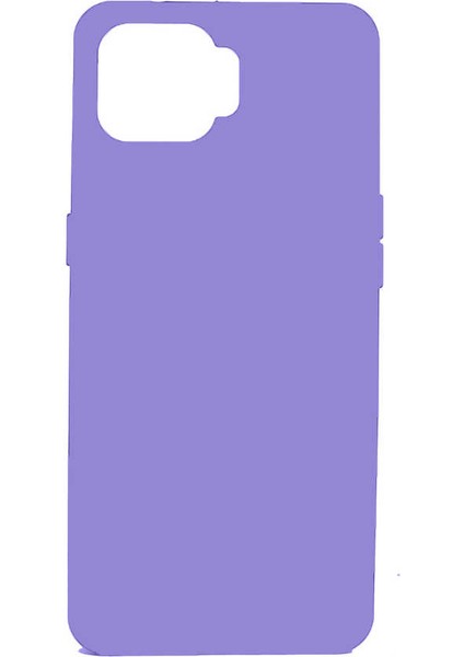 Oppo A73 Kılıf Mat Renkli Yumuşak Kalın Sağlam Silikon Kılıf Biye Mor