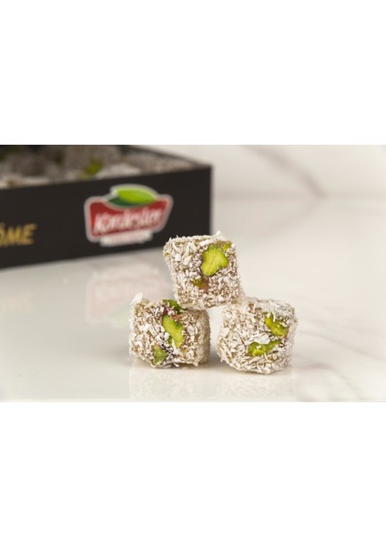 Çifte Kavrulmuş Antep Fıstıklı Kuş Lokum (Mini) 500 gr