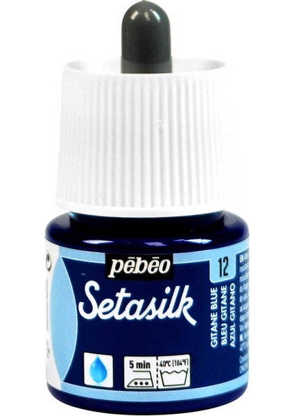 Setasilk Ipek Boya 45 ml Şişe 12 Gitane Mavi