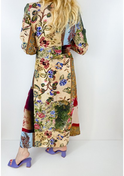 Kadın Çiçek Desenli Kruvaze Elbise fırsatları