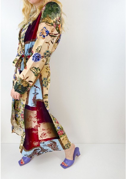 Kadın Çiçek Desenli Kruvaze Elbise indirimleri