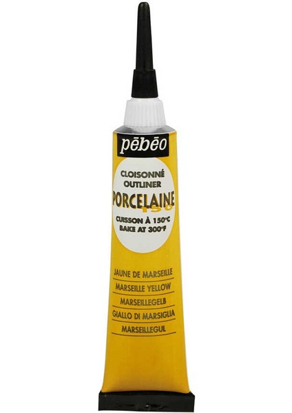 Su Saf Porselen Boya 150 Kontür 01 Marsilya Sarısı