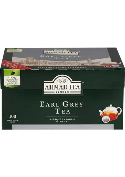 Ahmad Tea Ahmad Earl Grey Demlik Poşet 100X3.2 Gr.