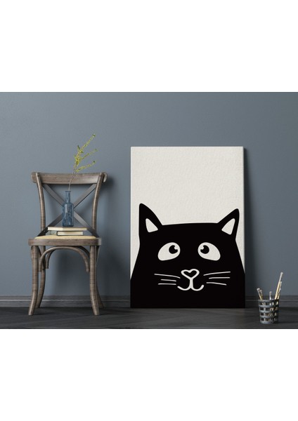 Gift Kedi Tasarımlı Kanvas Tablo 70X100CM-5
