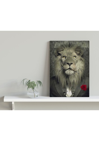 Gift Lion Mafia Tasarımlı Kanvas Tablo 30X50CM-1