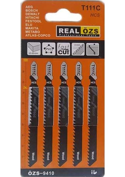 Ahşap Dekupaj Ağzı 5 Pcs ÖZS-9410