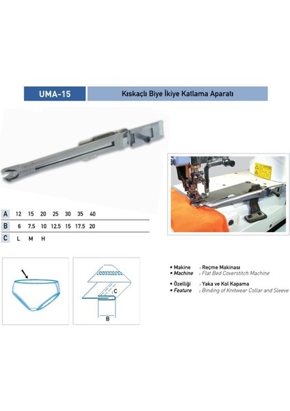 Bant Reçme Ikiye Katlama Apara 10X5MM / Uma-15