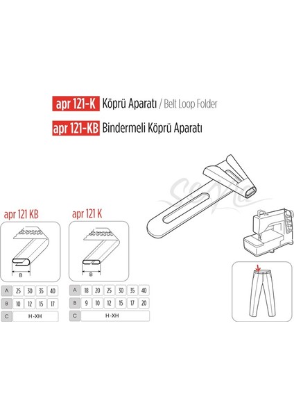 Apere Köprü Aparatı 18X9MM / Apr 121-K